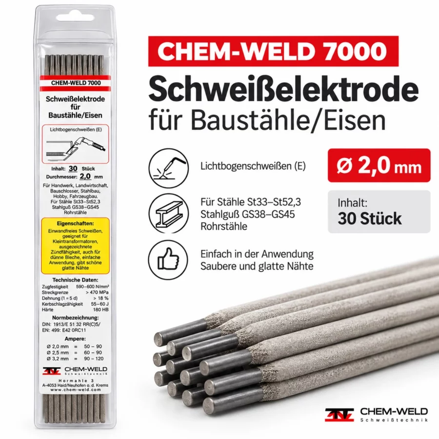 Kontakt-Schweißelektroden 2,0 mm (OHV-Ersatz)