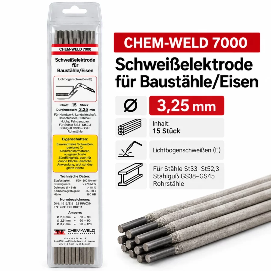 Kontakt-Schweißelektroden 3,25 mm (OHV-Ersatz)