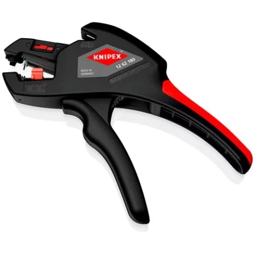 KNIPEX ComStrip Automatische Abisolierzange 12 62 180 ganze Zange, originales KNIPEX Produktbild