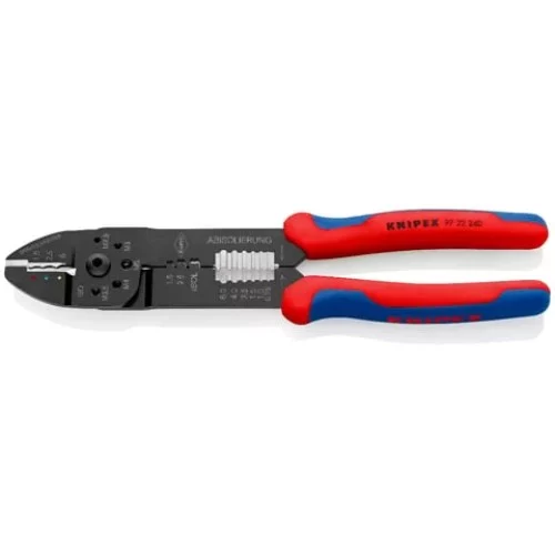 KNIPEX Crimpzange 97 22 240 Originalbild mit vollständigem Werkzeug
