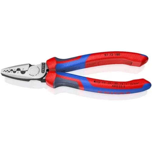 KNIPEX Crimpzange für Aderendhülsen 97 72 180 Originalbild mit vollständigem Werkzeug