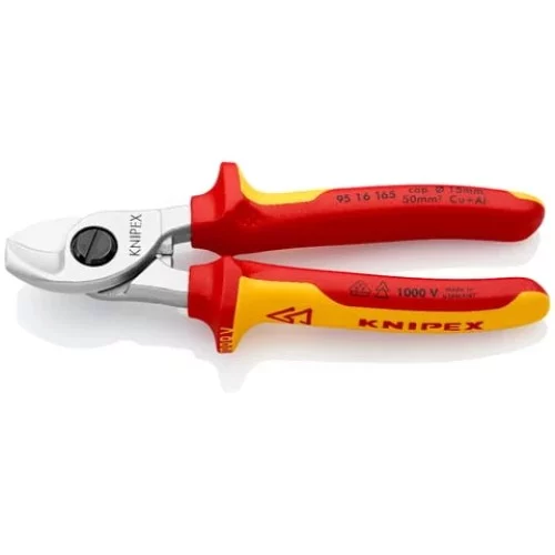 KNIPEX VDE-Kabelschere 95 16 165 Originalbild mit vollständigem Werkzeug