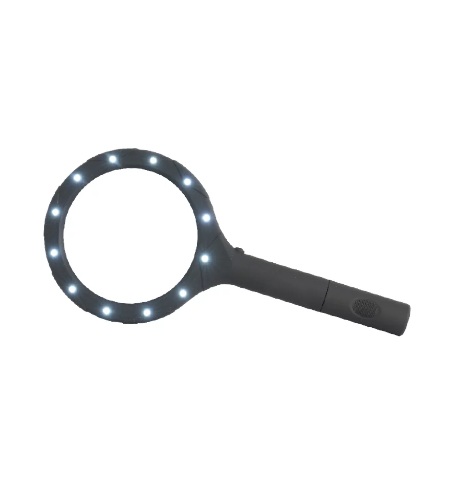 HM Müllner Lupe/Vergrößerungsglas 3-fach mit LED-Beleuchtung – Ansicht