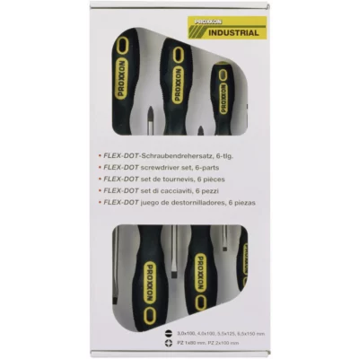 PROXXON FLEX-DOT Schraubendrehersatz 6-teilig Schlitz/PH