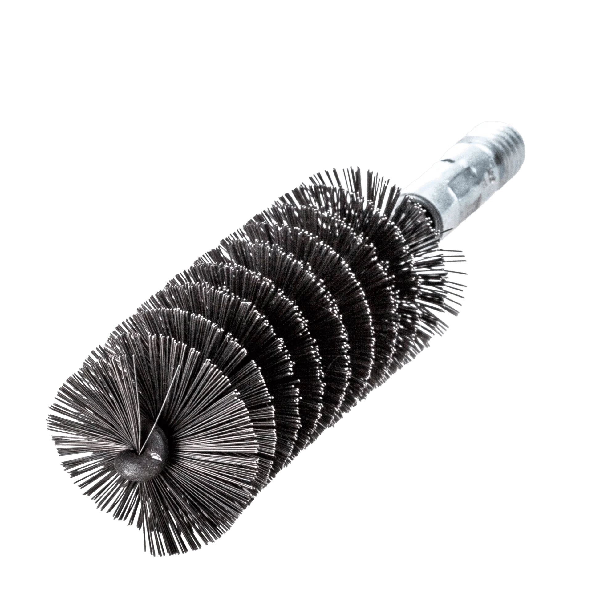 LESSMANN Rohrbürste IBG Ø 101 mm, 160 x 100 mm, Stahldraht 0,40 mm, Außengewinde W1/2" – Ansicht