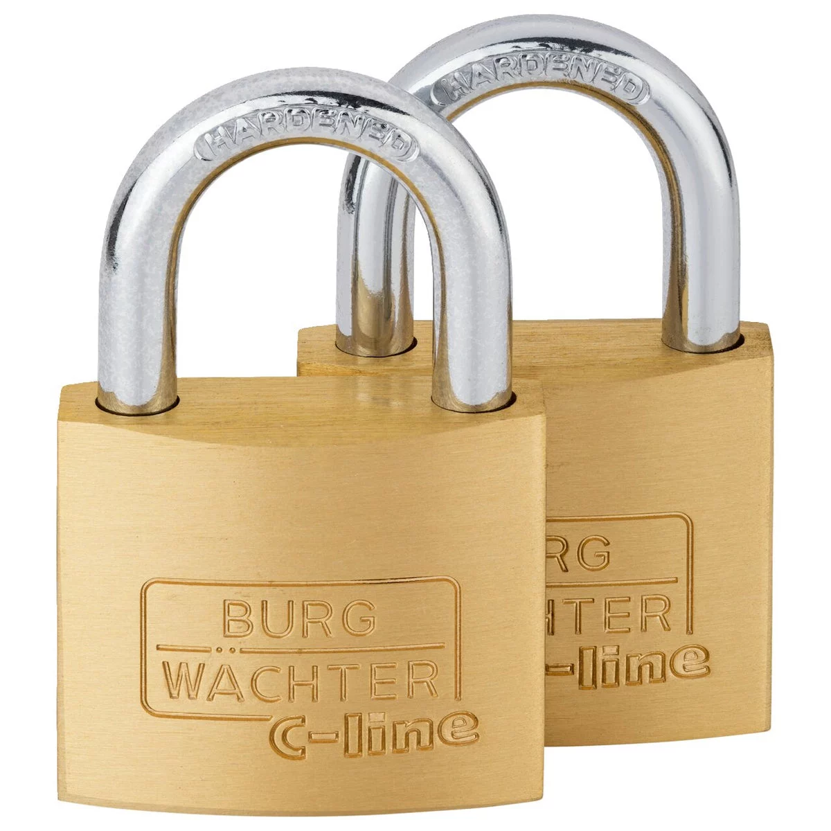 BURG-WÄCHTER Vorhangschloss-Set 222 40, 2 Stück gleichschließend – Ansicht