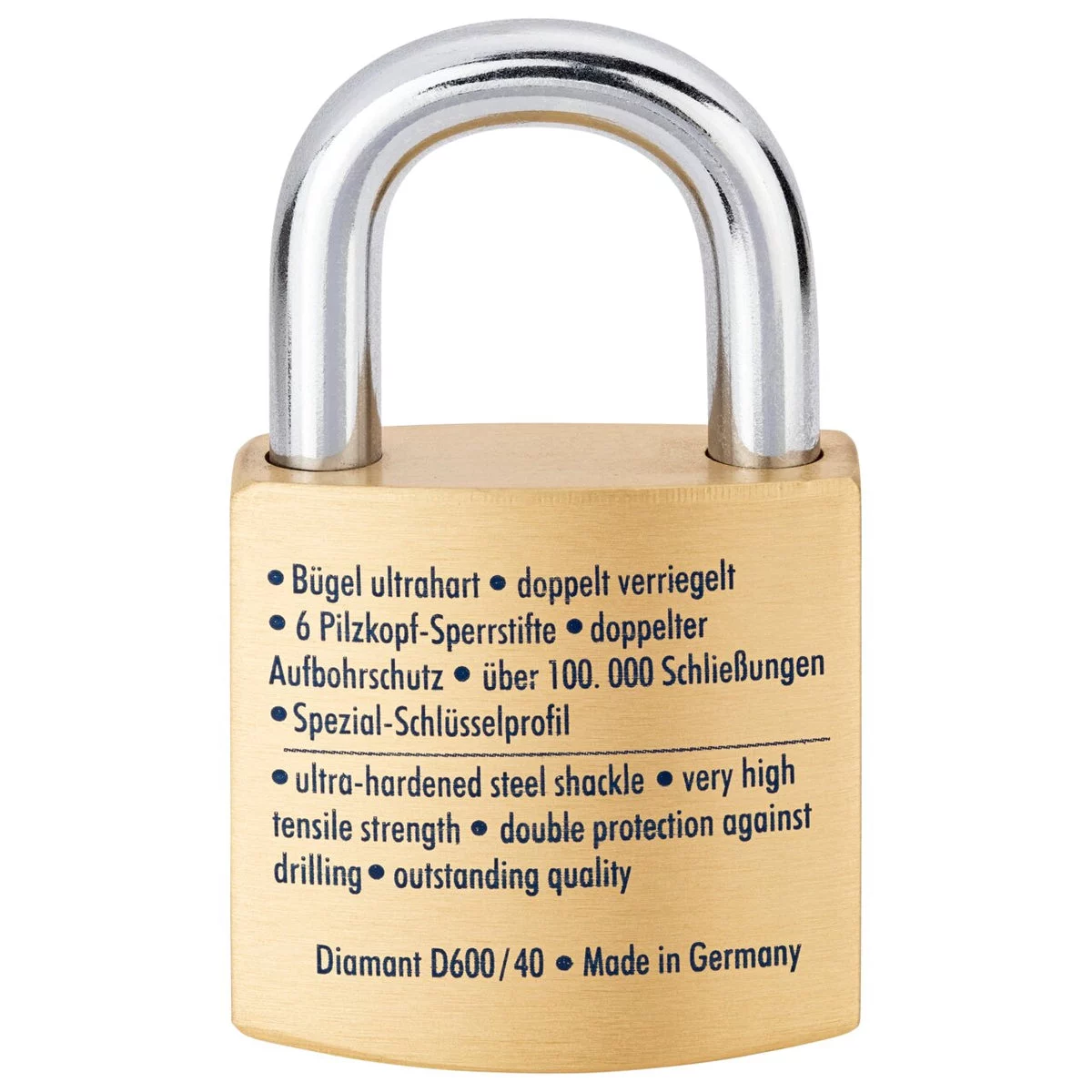 BURG-WÄCHTER Vorhangschloss Diamant D 600 40 – Weitere Ansicht