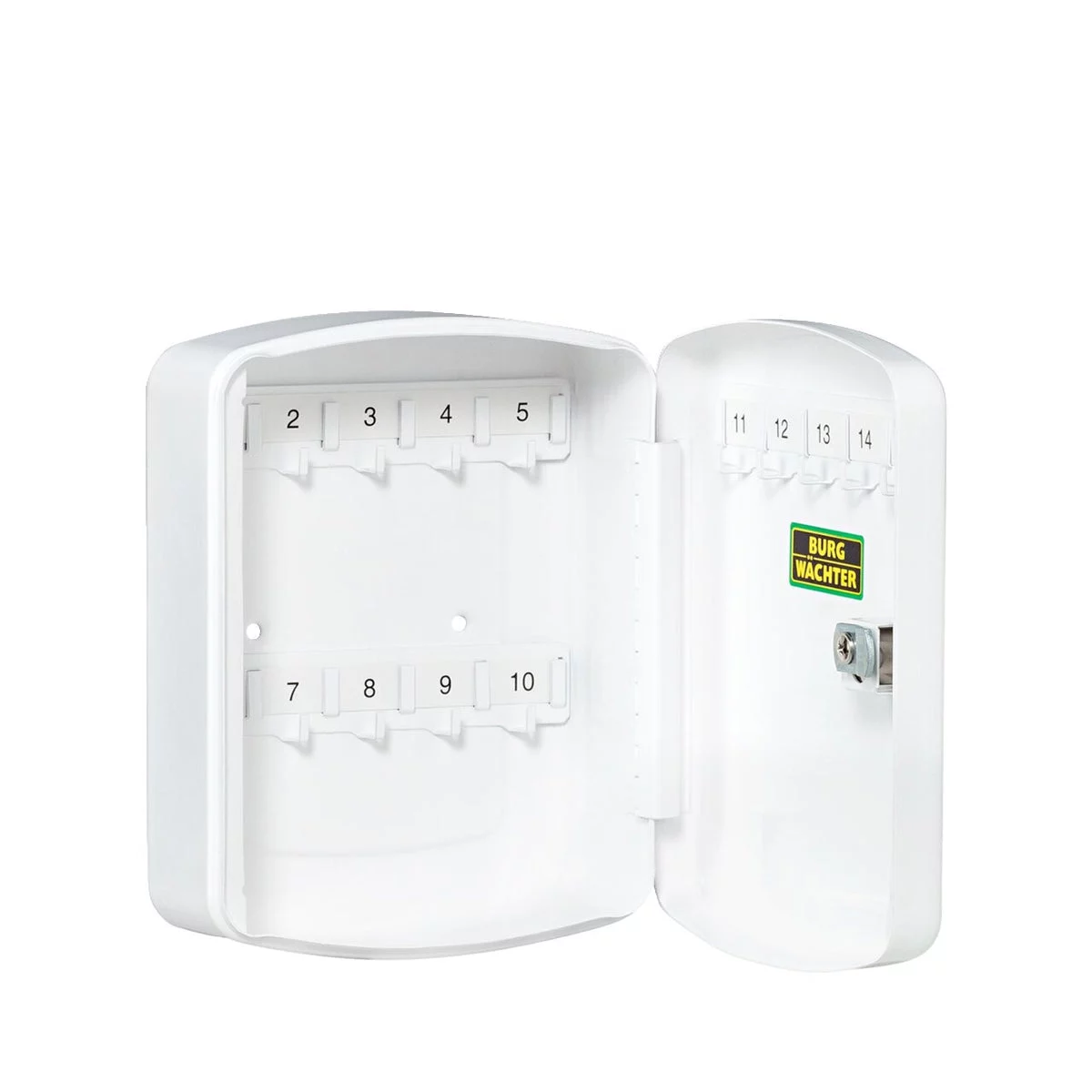 BURG-WÄCHTER Schlüsselbox Key Box KB 15 W, 15 Haken – Geöffnet