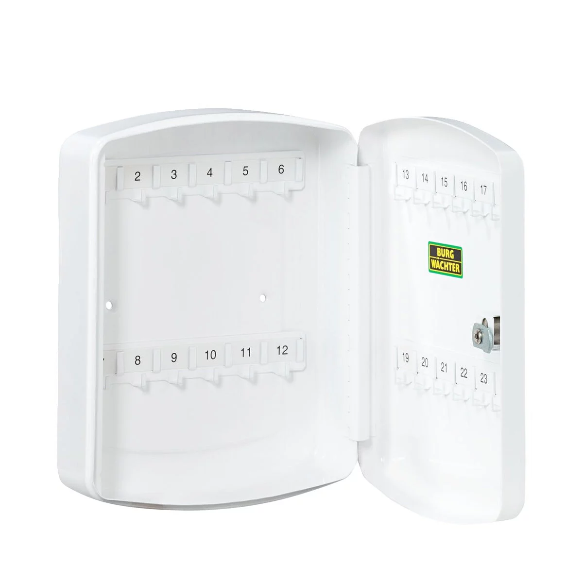 BURG-WÄCHTER Schlüsselbox Key Box KB 24 W, 24 Haken – Geöffnet