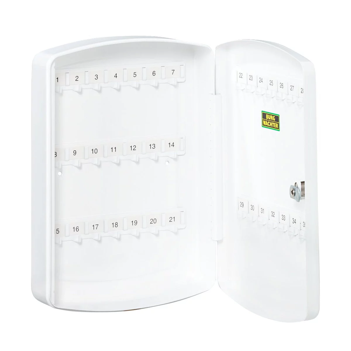 BURG-WÄCHTER Schlüsselbox Key Box KB 35 W, 35 Haken – Geöffnet
