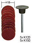 PROXXON Gummi-Schleifteller 18 mm – Ansicht