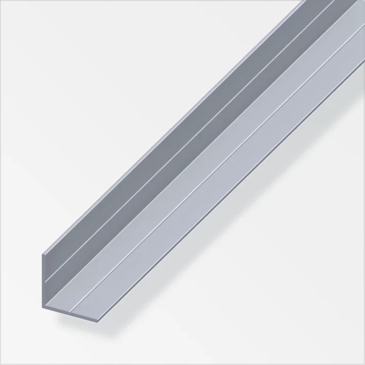 alfer Winkelprofil gleichschenklig Aluminium 7,5 x 7,5 x 1 mm, blank, 1 m – Ansicht