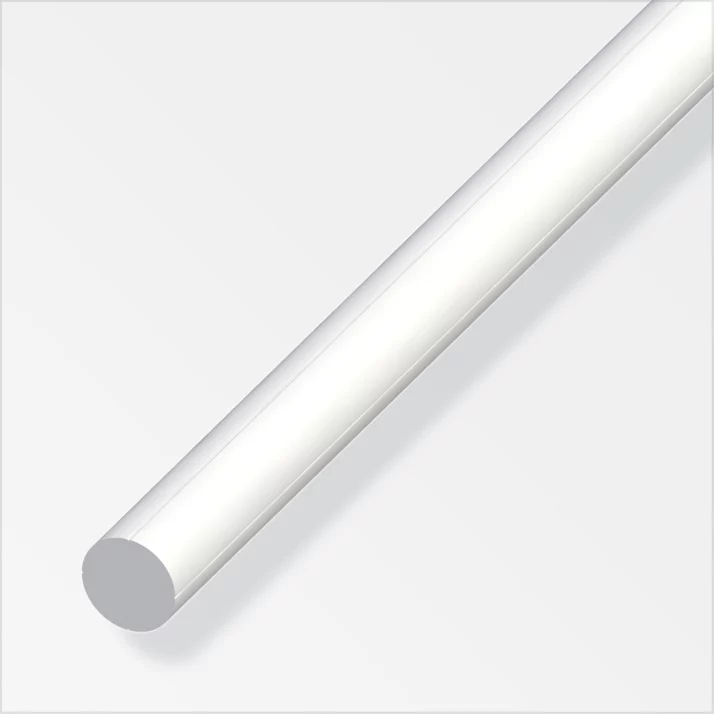 alfer Rundstange Kunststoff Ø 7,5 mm, weiß, 1 m – Ansicht