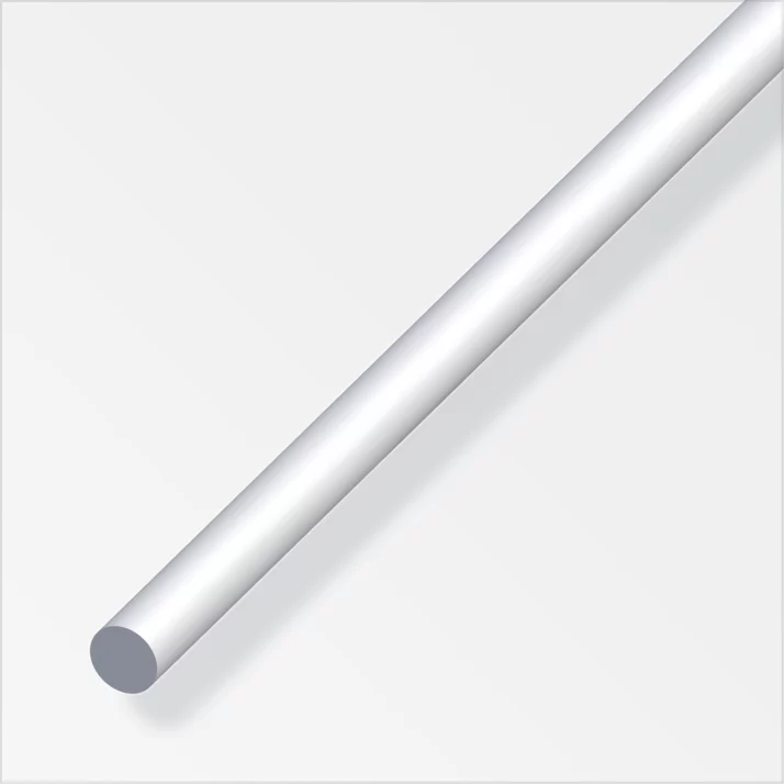 alfer Rundstange Aluminium Ø 8 mm, silber eloxiert, 1 m – Ansicht