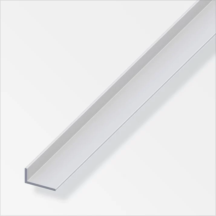 alfer Winkelprofil ungleichschenklig Aluminium 20 x 10 x 1,5 mm, silber eloxiert – Ansicht