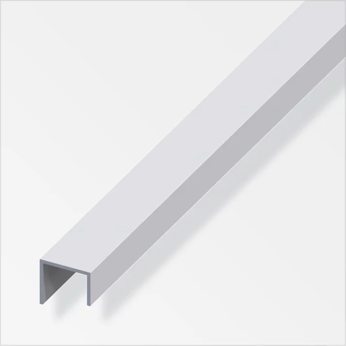 alfer Griffprofil Aluminium 20 x 22 x 15 mm, silber eloxiert, 1 m – Ansicht