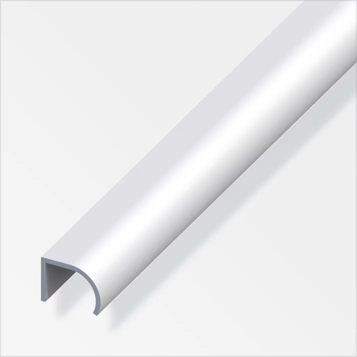alfer Griffprofil Aluminium 25 x 19 mm, silber eloxiert, 1 m – Ansicht