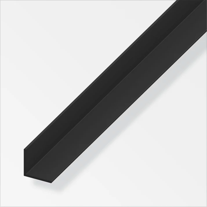 alfer Winkelprofil gleichschenklig Kunststoff 10 x 10 x 1 mm, schwarz – Ansicht