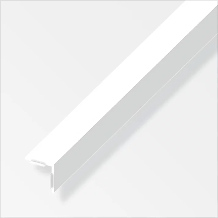 alfer Winkelprofil gleichschenklig, selbstklebend Kunststoff 10 x 10 x 1 mm, weiß, 1 m – Ansicht