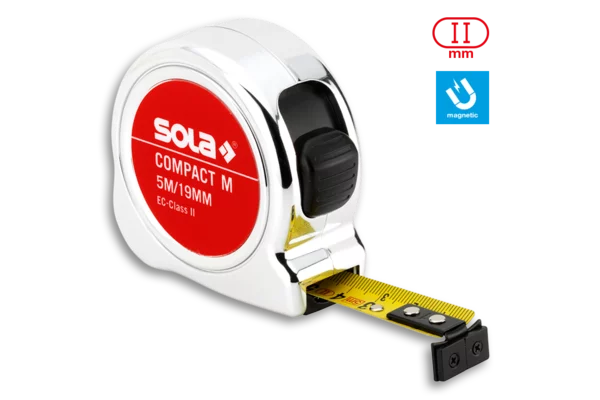 SOLA Magnetrollmeter COMPACT M COM 5 m – Ansicht