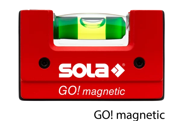 SOLA Mini-Wasserwaage GO! MAGNETIC – Vorderseite