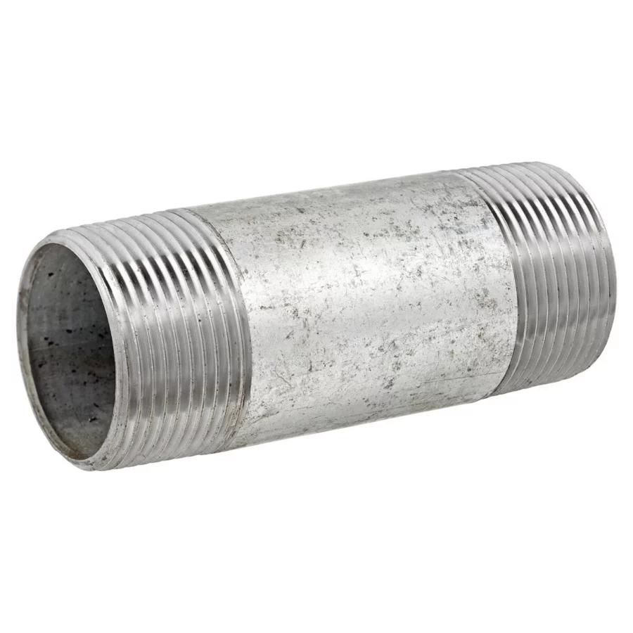 Kirchhoff Rohrdoppelnippel (Nr. 23), Stahl verzinkt, 5/4" x 150 mm – Ansicht
