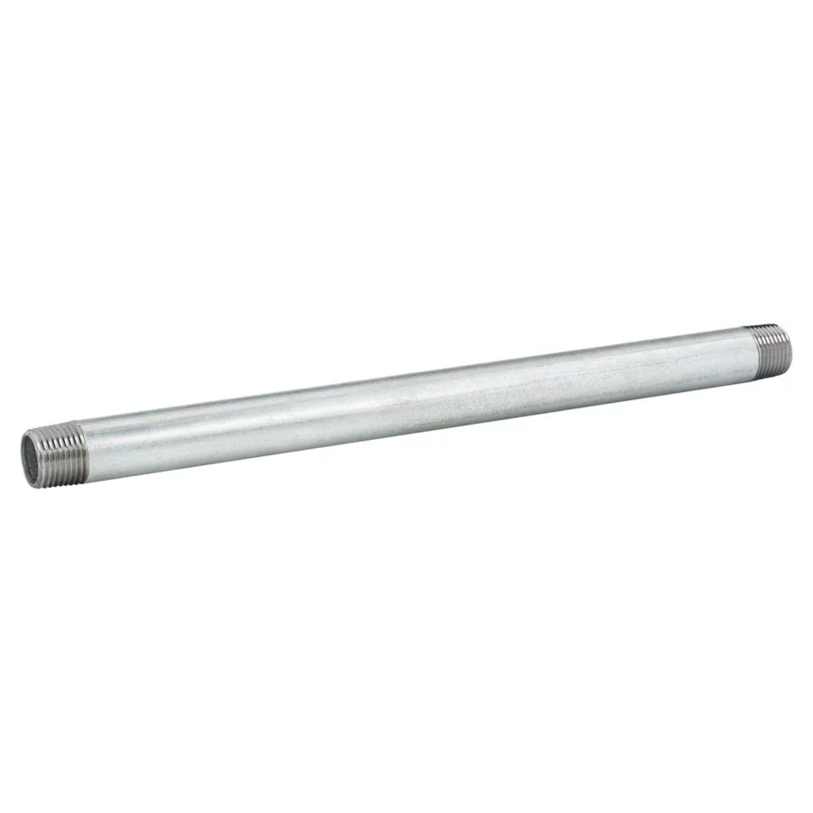Kirchhoff Rohrdoppelnippel (Nr. 23), Stahl verzinkt, 1/2" x 400 mm – Ansicht