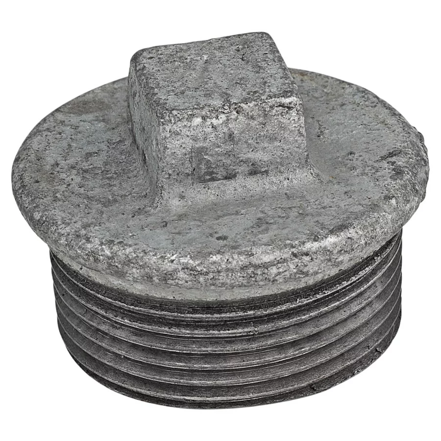 Kirchhoff Stopfen (Nr. 290), Temperguss verzinkt, 1/2" AG – Ansicht