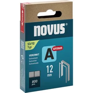 NOVUS Feindrahtklammern A Typ 53/12 mm superhart, 800 Stück