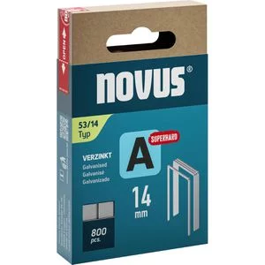 NOVUS Feindrahtklammern A Typ 53/14 mm superhart, 800 Stück