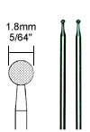 PROXXON Diamantstift Kugel 1,8 mm, 2 Stück – Ansicht
