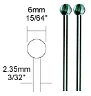 PROXXON Kugelfräser 6 mm, 2 Stück – Ansicht