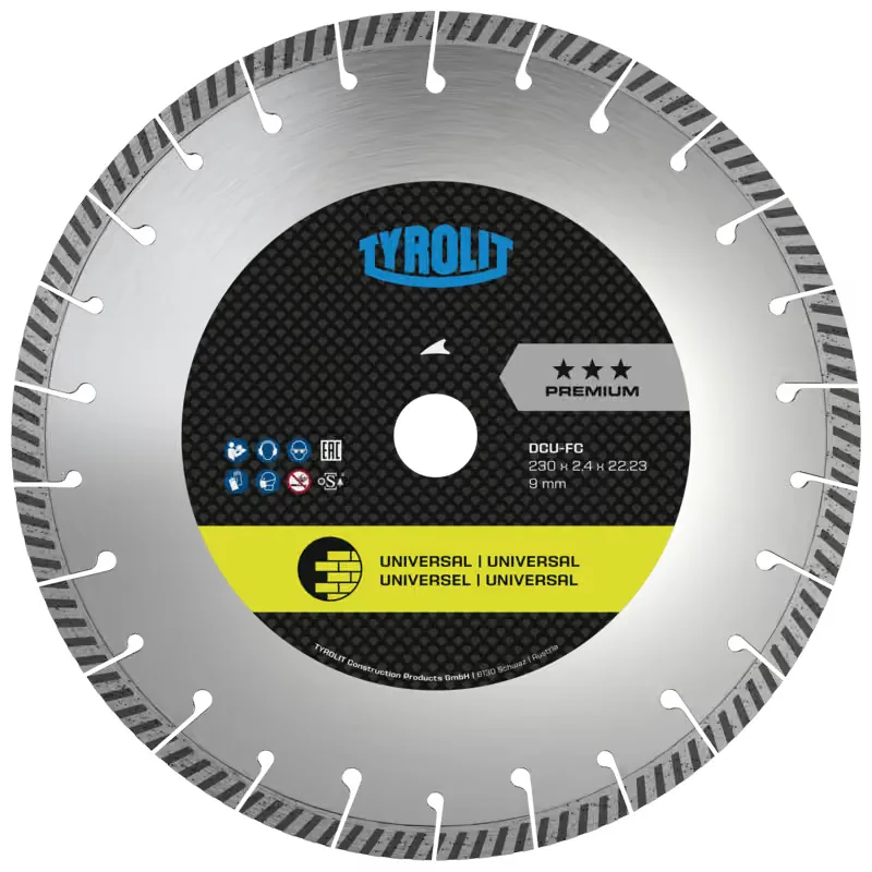 TYROLIT DCU-FAST CUT Diamanttrennscheibe 230 mm – Ansicht