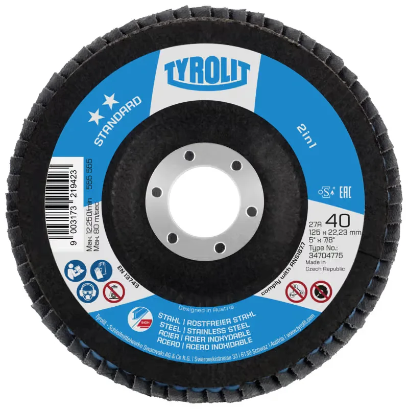 TYROLIT STANDARD 2in1 Fächerscheibe – Ansicht