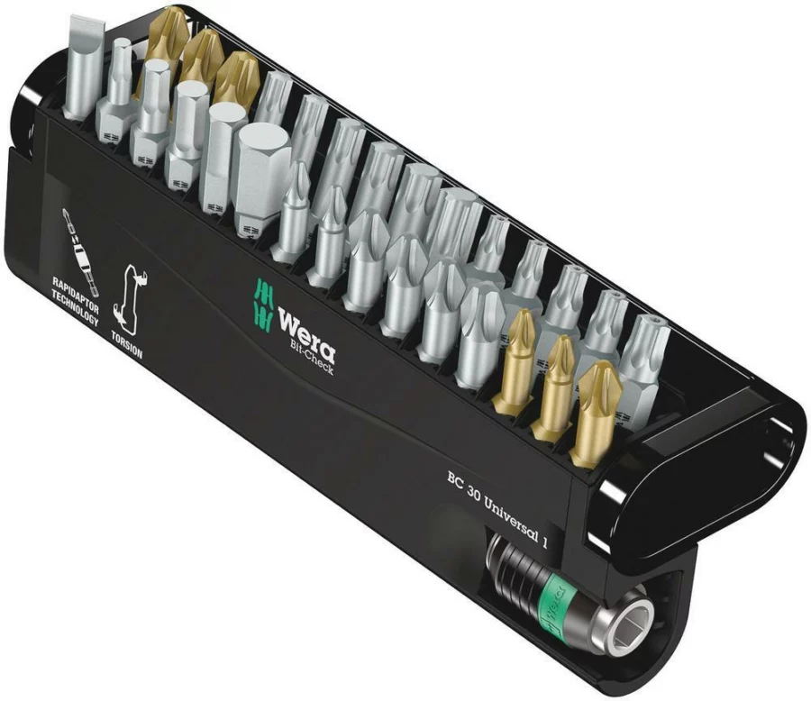Wera Bit-Check 30 Universal 1 Bit-Set, 30-teilig – Ansicht