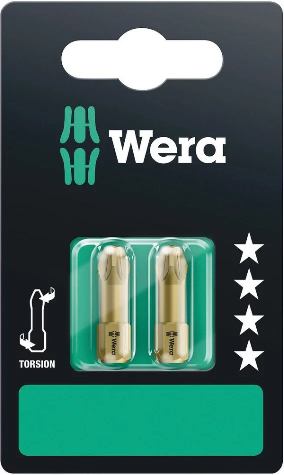 Wera 855/1 TH SB Bits PZ 3 x 25 mm, 2 Stück – Ansicht