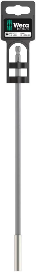 Wera 899/4/1 S Universal-Bithalter mit starkem Sprengring 1/4" x 300 mm – Ansicht